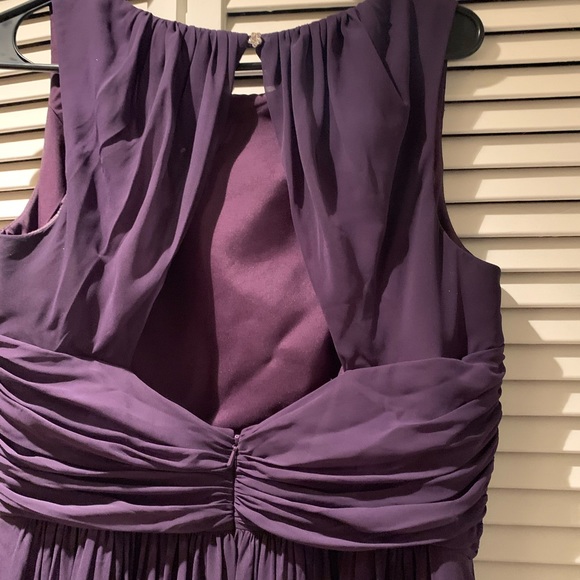 After Six Concord Grape Bridesmaid Dress - Picture 2 of 4